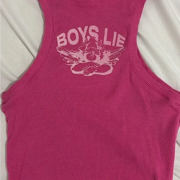 Boys Lie Pink Tank Top - Picture 1 of 2